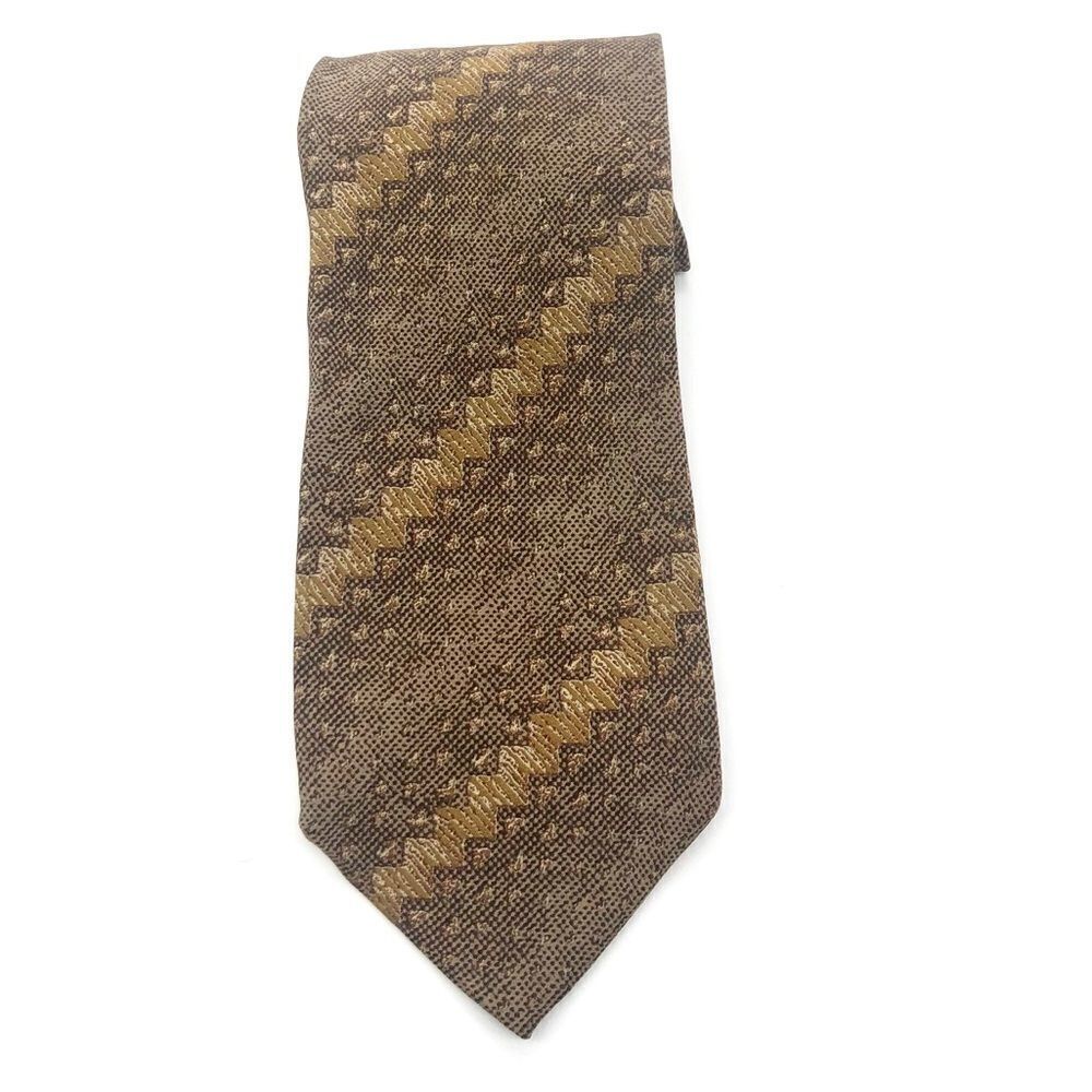 Giorgio Armani 100% Silk w/ Squiggly Design